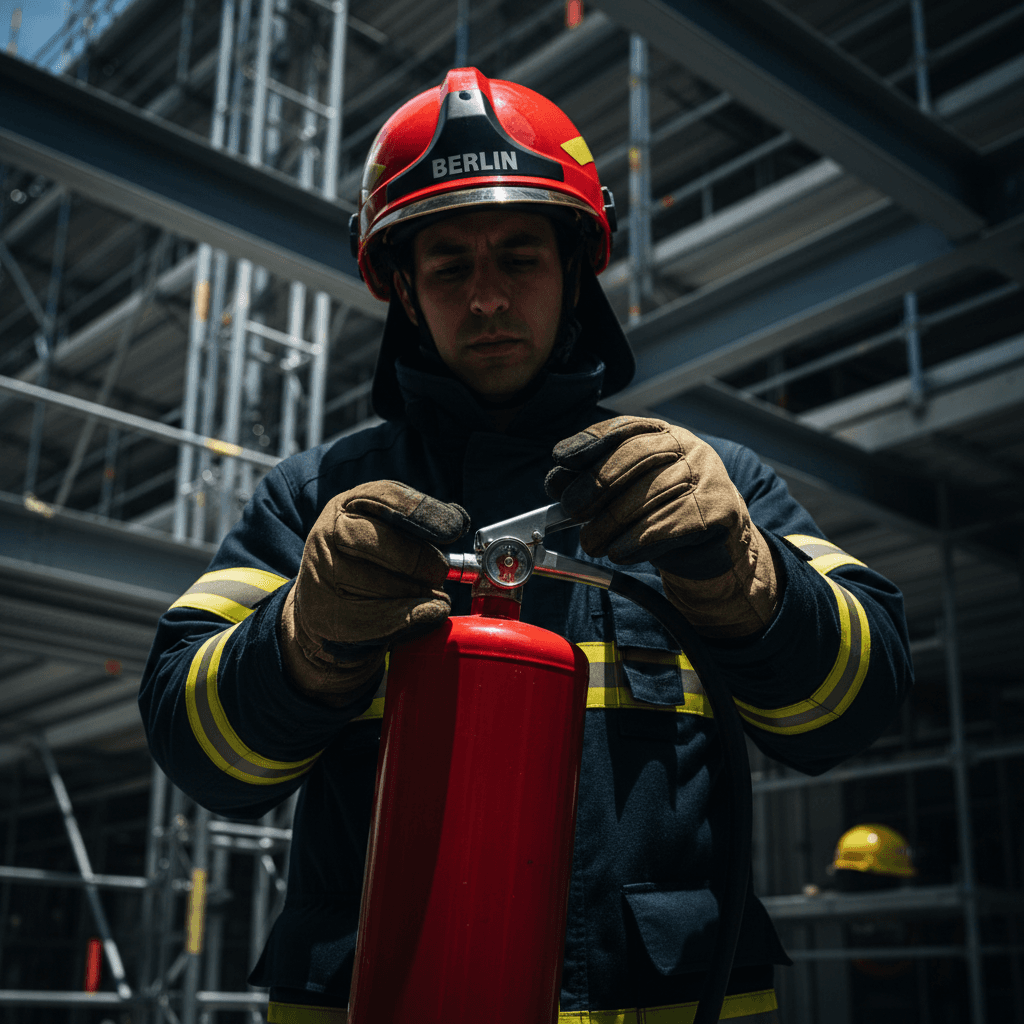 Brandwachschutz und Sicherheitsprüfung